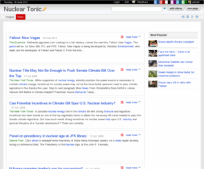 nucleartonic.com: Nuclear Tonic
Nuclear Tonic on WN Network delivers the latest Videos and Editable pages for News & Events, including Entertainment, Music, Sports, Science and more, Sign up and share your playlists.