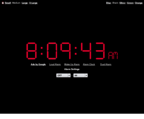 onineclock.com: Online Alarm Clock
Online Alarm Clock - Free internet alarm clock displaying your computer time.