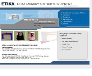 etika-laundry.com.my: Etika : Commercial Laundry Equipment Supplier & Manufacturer
Etika is a Malaysia based manufacturer and supplier of laundry equipment for commercial and industrial usage.