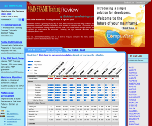 ibmmainframetraining.com: IBM MAINFRAME TRAINING - Top 10 Mainframe Training institutes 
in India
IBM Mainframe Training Institutes in India - Top 10 Mainframe Institutes from Chennai Bangalore Mumbai Hyderabad Delhi