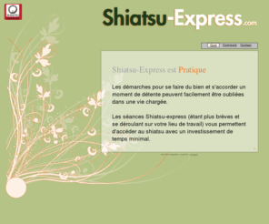 shiatsu-express.com: Bienvenue chez Shiatsu-Express, Shiatsu en Entreprise et Hôtel
Shiatsu-Express propose du shiatsu en entreprise et hôtel avec des formules sur mésure.