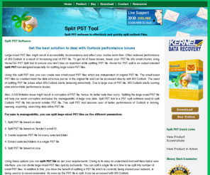 splitpsttool.com: Split PST Tool to Split & Divide Lagre PST Files From Outlook
split pst tool to split pst file into multiple PST files. Kernel for pst split software to make easy and managable pst file.