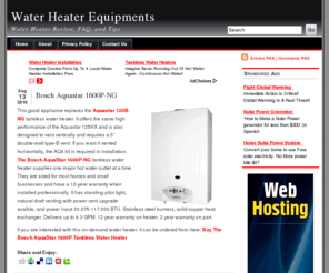 waterheaterequipments.com: Tankless Water Heater Equipments
