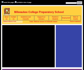 milwcollegeprep.com: Milwaukee College Preparatory School : Main/Home Page browse
The road to success goes through college. The road to college begins at Milwaukee College Prep!