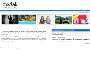 zodiakuk.com: Zodiak Media Group
Zodiak Media Group is one of the worlds leading creators, producers and distributors of content for TV, radio, new media and cinema. The Group is active in multiple genres including Factual, Entertainment, Reality, Game-show, Lifestyle, Documentary, Talk-show, Drama, Animation, Comedy, Childrens and Film.

Part of the De Agostini Group, Zodiak Media consists of 45 production companies with presence in 17 countries including the US, the UK, France, Italy, Spain, Scandinavia and Russia. The Group also incorporates an international distribution business based in London and Paris whose catalogue boasts over 10,000 hours of content.