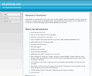 forumcircle.com: forumCircle.com
Free forum provider