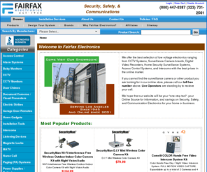 at-fairfax.com: CCTV Systems, Surveillance Cameras, Access Control System, CCTV System
CCTV : Rock Bottom Prices at-Fairfax.com. Your low price source for surveillance cameras, security surveillance, intercom systems, access control systems and CCTV systems