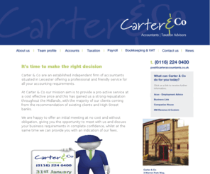 carteraccountants.co.uk: Accountants in Leicester
Carter & Co is an established independent firm of accountants situated in Enderby, Leicester offering a professional and friendly service for all your accounting and taxation requirements.