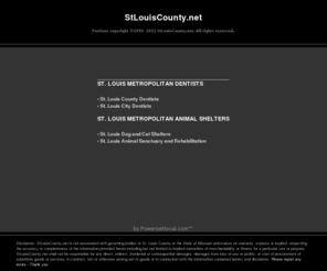 stlouiscounty.net: St. Louis County
Business and Service Directory for the St. Louis Area