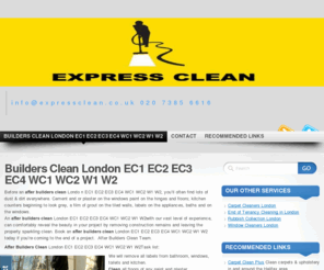 builders-clean-london.co.uk: Builders clean London-After builders clean London | info@expressclean.co.uk 020 7385 6616
An after builders clean London EC1 EC2 EC3 EC4 WC1 WC2 W1 W2with our vast level of experience, can comfortably reveal the beauty in your project by removing...