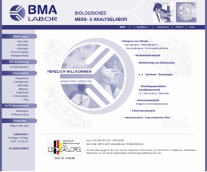 bmalabor.com: BMA-Labor
Schimmelpilzanalyse, Allergenbestimmung, Analyselabor