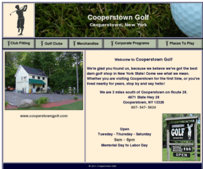 cooperstowngolf.com: Golf Store & More
Cooperstown golf, golf store, baseball, cooperstowngolf