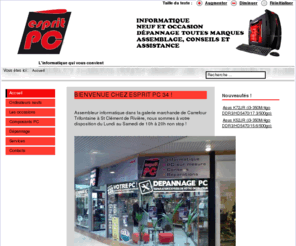 espritpc34.com: ..::ESPRIT-PC::..
Esprit PC 34 - Magasin d\'informatique à Montpellier