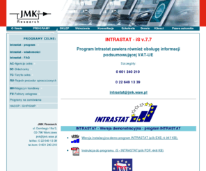 jmk.waw.pl: JMK Research : Intrastat : program, szkolenie
JMK Research : Intrastat : program, szkolenie