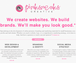 pinksneakscreative.com: Pink Sneaks Creative
Pink Sneaks Creative is the personal portfolio and weblogue of Mina Markham, web and print designer and front-end developer in Dallas, Texas.