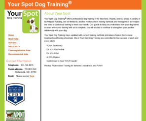 yourspotpetdogtraining.com: Your Spot Dog Training
Dog Training at Your Spot!