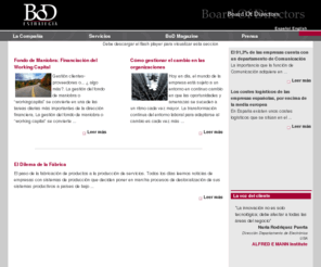 bodestrategia.es: BoD Estrategia Consultoría Estratégica de Negocios. Marketing, Comunicación, Ventas, Recursos Humanos, Operaciones
BoD Estrategia presta servicios avanzados en gestión empresarial adecuando las soluciones a sus necesidades y objetivos