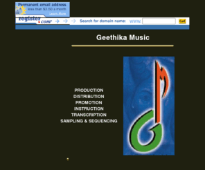 geethika.com: Geethika Music
Enter a brief description of your site here