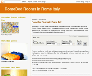 romacitta.biz: RomeBed Rooms in Rome Italy
