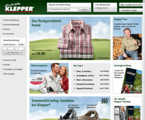 klepper-online.biz: Klepper - Für alle Wetter - Klepper
Ob Schnee oder Regen, Wind oder Sonne, ob kurzer Spaziergang oder mehrtägige Wanderung: In unserem Shop finden Sie Bekleidung vom Wetterspezialisten Klepper, mit der Sie draußen sein können, wann immer Sie es möchten.