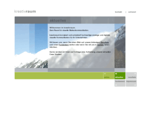 kreativraum.de: willkommen im kreativraum
kreativraum - Raum für visuelle Markenkommunikation