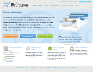 webfaction.com: Smarter web hosting - WebFaction
Agile hosting for everyone.