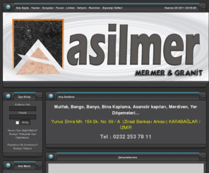 asilmer.com: ..:: ASİLMER - Mermer & Granit ::.. - Haberler
Mutfak, Bango, Banyo, Bina Kaplama, Asansör kapıları, Merdiven, Yer Döşemeleri...