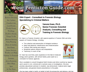 bioforensicsolutions.com: Forensic Scientist
Forensic scientist, Dr. Kean runs her own consulting business,  providing analysis, consulting, and education in Forensic Biology.