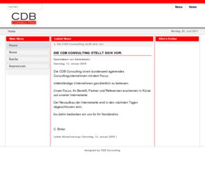 cdb-consulting.de: cdb-consulting.de - Home
CDB-Consulting - Computer Data Business