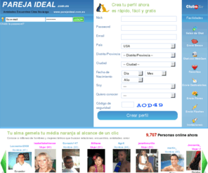 parejaideal.com.es: Pareja Ideal - Busca pareja, encuentros amistades, relaciones
 Pareja Ideal Encuentra tu pareja ahora, si buscas pareja, chicos, chicas, hombres mujeres, en Pareja Ideal miles de hombres y mujeres de todo el mundo que buscan pareja como tu te esperan, Pareja Ideal es un lugar de encuentros citas y noviazgo, encuentra tu media naranja, tu pareja o tu amor te espera para empezar una relación amorosa