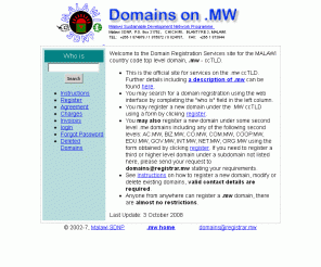 registrar.mw: .mw ccTLD registry Malawi top level domain tld
