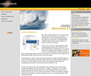 wincontent.de: WinContent - Startseite
Das ist die Startseite der Webauftritts von Wincontent