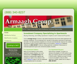 armaaghgroupllc.com: Apartment Buyers, Selling Apartment | Redlands, CA
Contact us in Redlands, California, at (888) 340-8237 to discuss selling apartment complexes or businesses to motivated apartment buyers and commercial property investors.