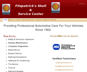 fitzpatrickshell.com: Fitzpatrick's Shell - Home
Providing Professional Automotive Care For Your Vehicles Since 1962. 