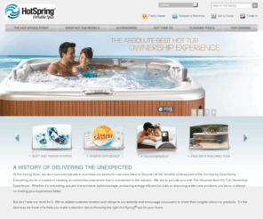 hotspring-spa.com: Hot Tubs by Hot Spring – Portable Spas, Spa Parts and Hot Tub Accessories
As one of the best hot tub dealers in the industry, Hot Spring Spas is your source for hot tub, spas and portable spa parts and accessories including covers, filters, lids, heaters and more. We are the world's number-one selling brand of indoor and outdoor home spas and portable hot tubs under Watkins Manufacturing, a company known for its highest ethics and integrity.