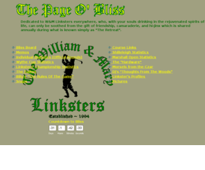 wmlinksters.com: Page O' Bliss
