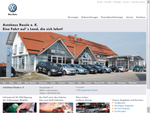 autohaus-ressle.de: Autohaus Ressle
Auto Kfz VW Audi Landsberg Ludenhausen Leasing Finanzeirung Service Werkstatt