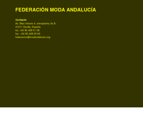 modandalucia.org: FEDERACIÓN MODA ANDALUCÍA
