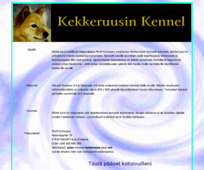 kekkeruusi.net: Pertti Korhonen, Kekkeruusin Kennel, suomenpystykorva
