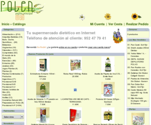 polenweb.com: Polen Web, herboristería y productos dietéticos
Polenweb, tu supermercado dietético en Internet. Productos naturales de herbolario. Herboristería, dietas, bálsamos, etc.