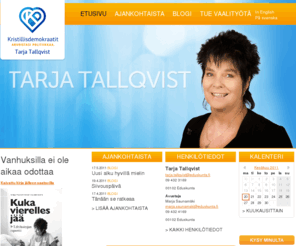 tarjatallqvist.com: Tarja Tallqvist
Tarja Tallqvist Kristillisdemokraatit