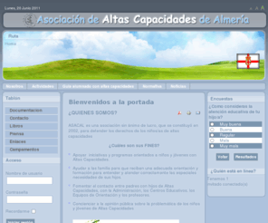 asacal.org: Bienvenidos a la portada
ASACAL, Asociación de Altas Capacidades de Almería