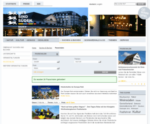 kulturgenuss-schwarzwald.de: Pauschalen / Suchen & Buchen - Urlaub im Süden
Urlaubs-, Ausflugs- und Freizeittipps im Reiseland Baden-Württemberg mit online buchbaren Hotels, Ferienwohnungen und Wellness-Angeboten