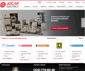 grupojocar.com: Grupo Eléctrico JOCAR | Productos y Soluciones Eléctricas
Pedidos en línea de productos y soluciones eléctricas de la marca Schneider Electric: Telemecanique, Square D, Merlin Gerin, Federal Pacific, Crouzet