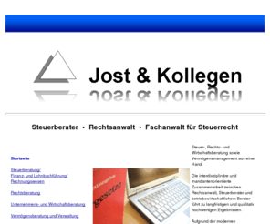 jost-kollegen.com: Jost-Kollegen
Diese Internetseite soll Ihnen unsere Kanzlei mit unserem Leistungsspektrum näherbringen.