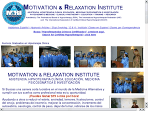 motivationrelaxationinstitute.com: Motivation & Relaxation Institute
HYPNOTHERAPY, EDUCATION, TRAINING , NETWORKING AND RESEARCH