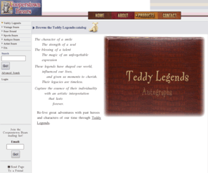 teddylegends.com: Teddy Legends : Cooperstown Bears
Cooperstown Bears : Teddy Legends - Teddy Legends Vintage Bears Bear Brand Sports Bears Antique Bears Artist Bears Etc. ecommerce, open source, shop, online shopping