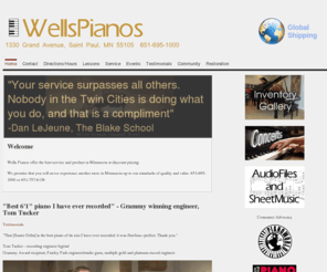 wellspianos.com: Wells Pianos - piano, keyboard, music store, new and used pianos, Saint Paul, Minneapolis, MN, - steinway, mason, 651-695-1000 | discount warehouse pricing, boutique setting - new Sauter, Hailun, Brodmann, used Mason, Steinway
