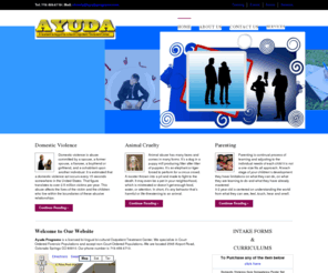 ayudaprograms.com: AYUDA PROGRAMS
Ayuda Programs is a licensed bi lingual bi cultural Outpatient Treatment Center. We specialize in Court Ordered Forensic Populations and accept non Court Ordered Populations.