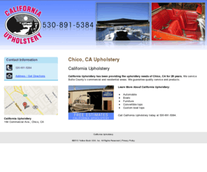 californiaupholstery.org: California Upholstery
California Upholstery has been providing the upholstery needs of Chico, CA. Call 530-891-5384 for Free Estimates.